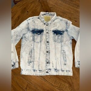 Intentionally destroyed & distressed denim jacket- XL - Smoke Rise Dnm Co.